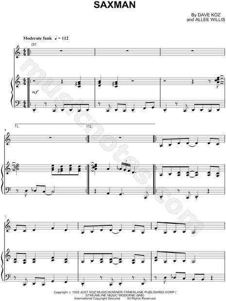 Collection: Saxman - Alto Saxophone & Piano