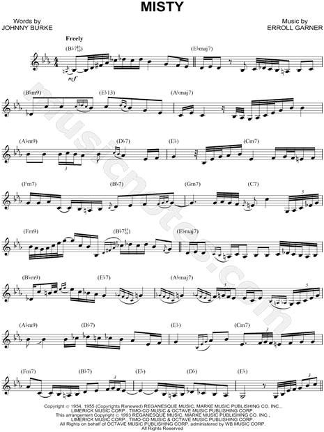 Collection: Misty - Alto Saxophone & Piano