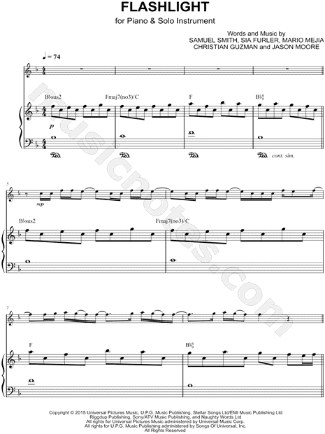 Collection: Flashlight - Bb Instrument & Piano