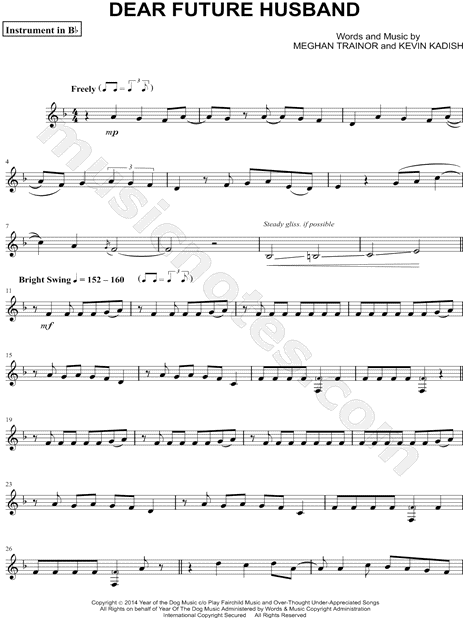 Collection: Dear Future Husband - Bb Instrument & Piano
