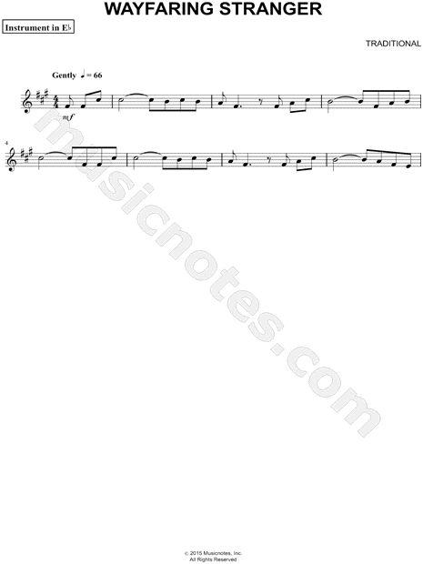 Collection: Wayfaring Stranger - Eb Instrument & Piano