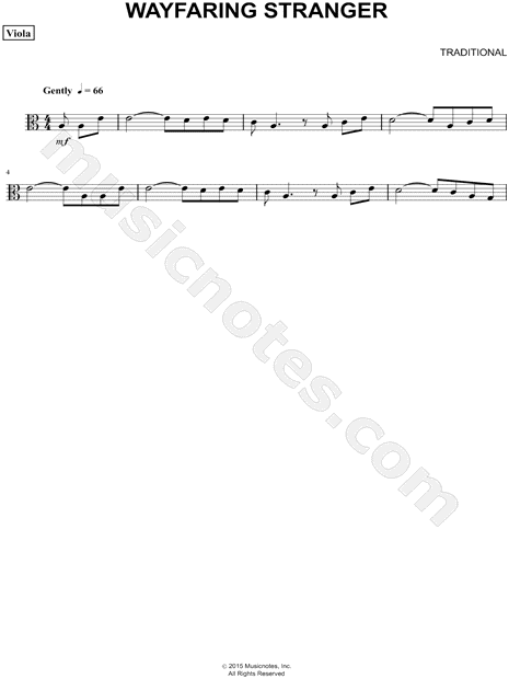 Collection: Wayfaring Stranger - Viola & Piano