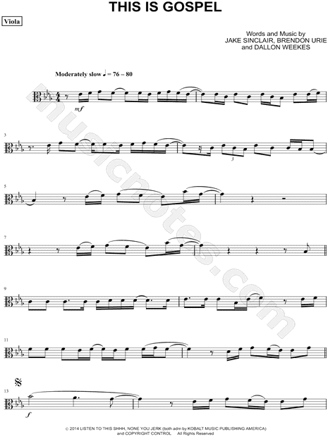 Collection: This Is Gospel - Viola & Piano