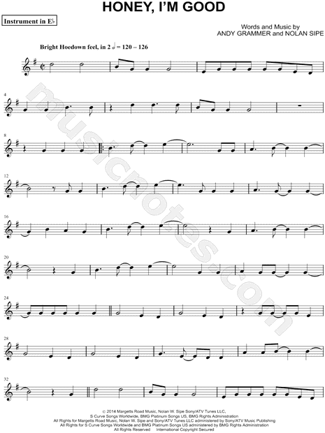Collection: Honey, I'm Good - Eb Instrument & Piano