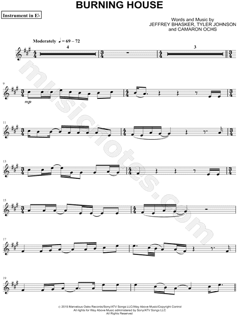 Collection: Burning House - Eb Instrument & Piano