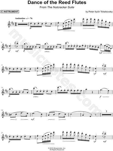 Collection: Dance of the Reed Flutes - C Instrument & Piano