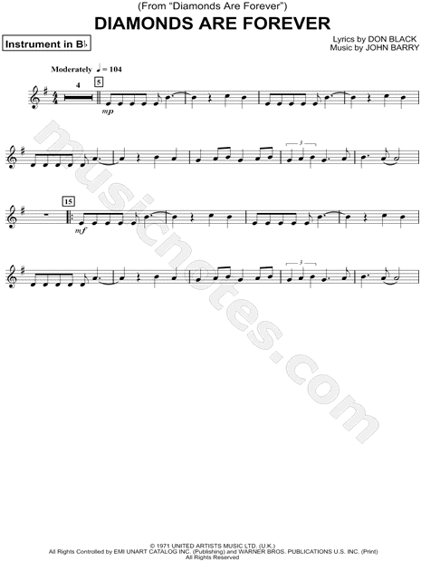 Collection: Diamonds Are Forever - Bb Instrument & Piano