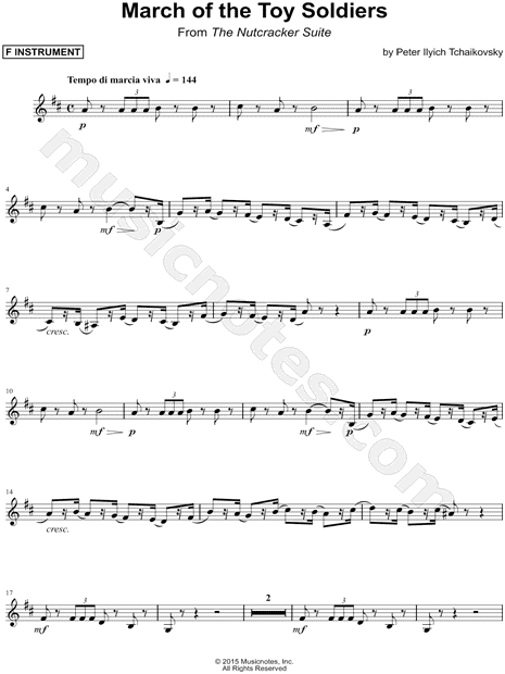 Collection: March of the Toy Soldiers - F Instrument & Piano