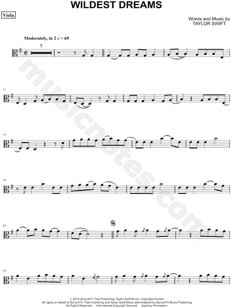 Collection: Wildest Dreams - Viola & Piano