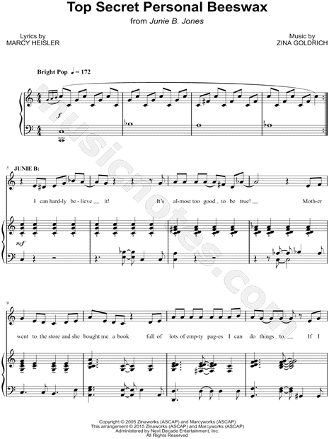 Collection: Junie B. Jones - Songs from the Musical