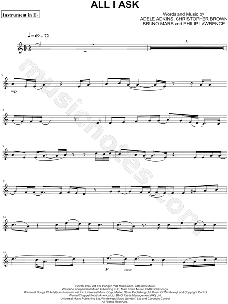 Collection: All I Ask - Eb Instrument & Piano