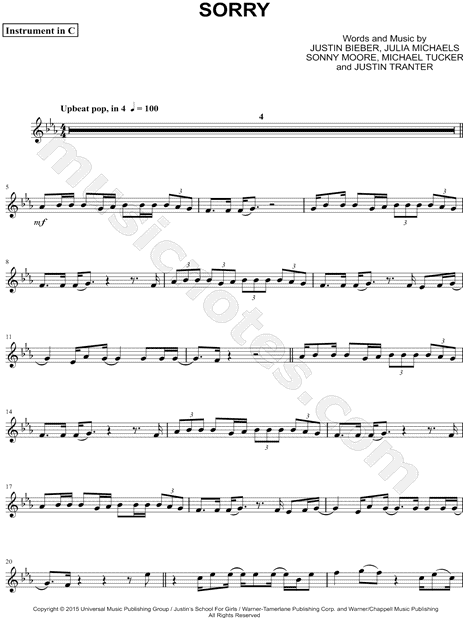 Collection: Sorry - C Instrument & Piano