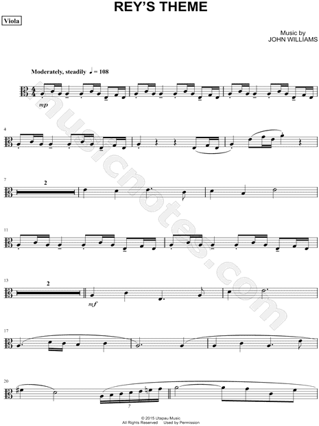 Collection: Rey's Theme - Viola & Piano