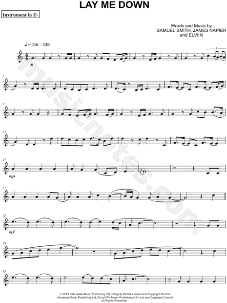 Collection: Lay Me Down - Eb Instrument & Piano