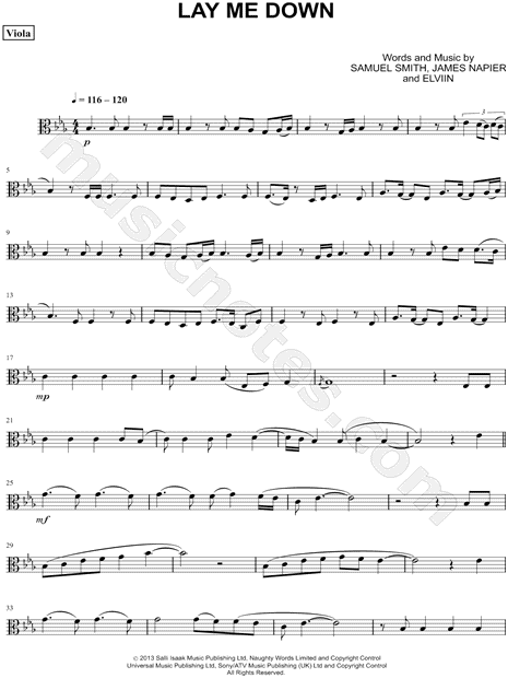 Collection: Lay Me Down - Viola & Piano