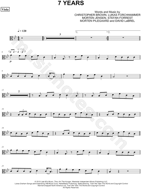 Collection: 7 Years - Viola & Piano