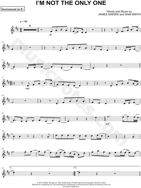 Collection: I'm Not the Only One - Eb Instrument & Piano