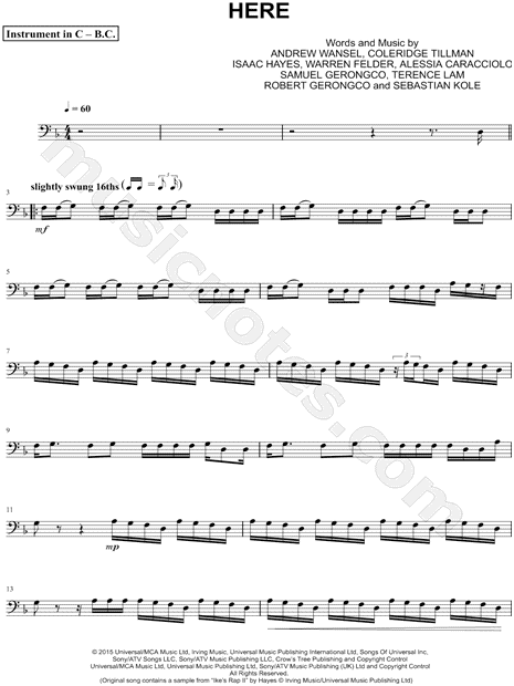 Collection: Here - Bass Clef Instrument & Piano