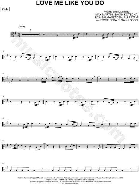 Collection: Love Me Like You Do - Viola & Piano