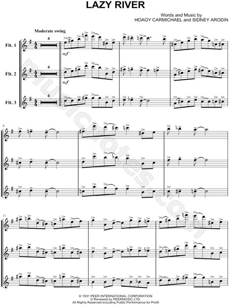 Collection: Lazy River - Flute Trio & Piano