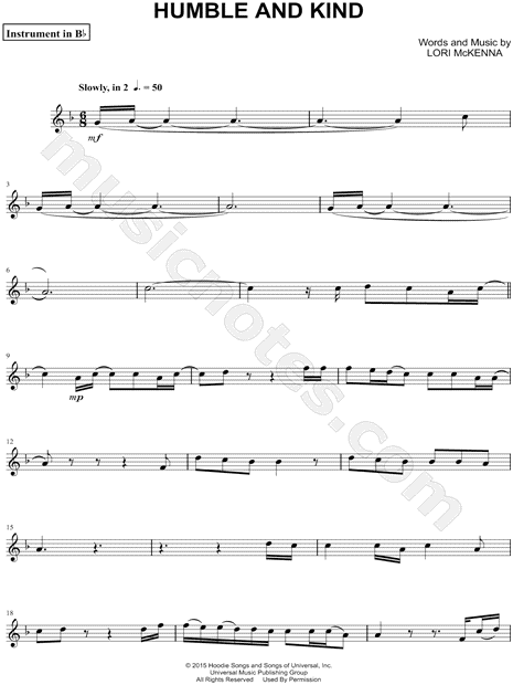 Collection: Humble and Kind - Bb Instrument & Piano