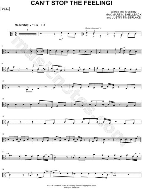 Collection: Can't Stop the Feeling! - Viola & Piano