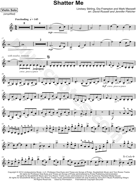 Collection: Shatter Me - Violin & Piano [Simplified Version]