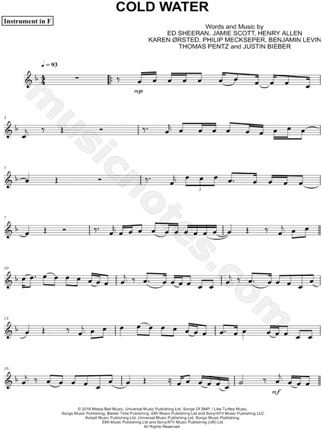 Collection: Cold Water - F Instrument & Piano
