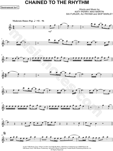 Collection: Chained to the Rhythm - C Instrument & Piano