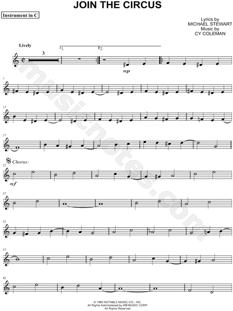 Collection: Join the Circus - C Instrument & Piano