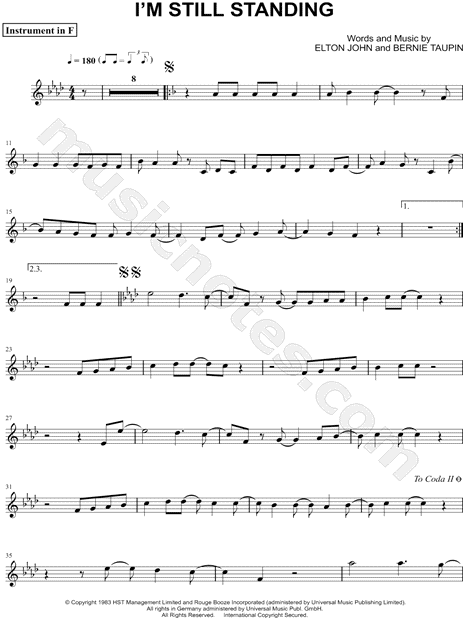 Collection: I'm Still Standing - F Instrument & Piano