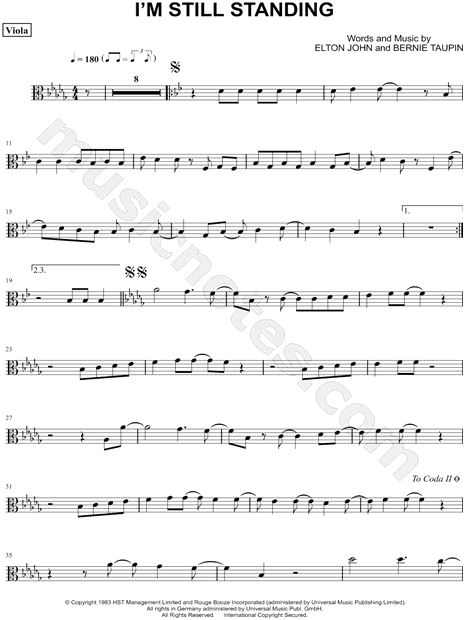 Collection: I'm Still Standing - Viola & Piano