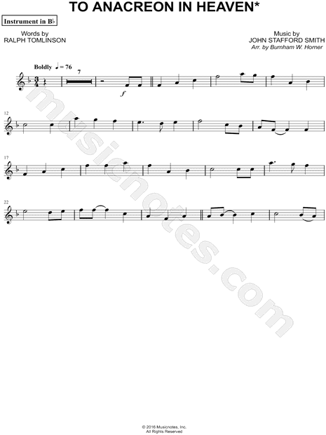 Collection: To Anacreon in Heaven - Bb Instrument & Piano