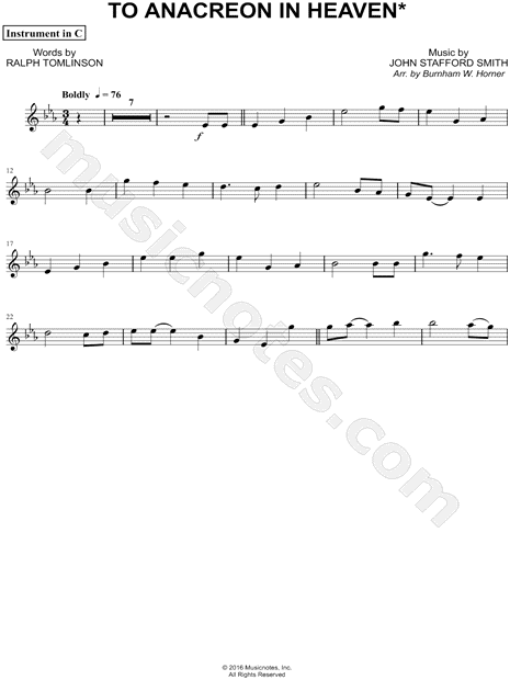 Collection: To Anacreon in Heaven - C Instrument & Piano