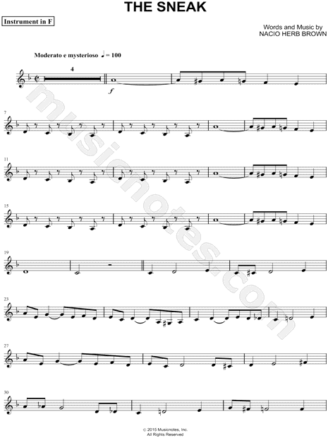 Collection: The Sneak - F Instrument & Piano