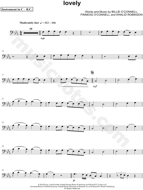 Collection: lovely - Bass Clef Instrument & Piano