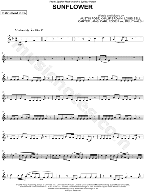 Collection: Sunflower - Bb Instrument & Piano