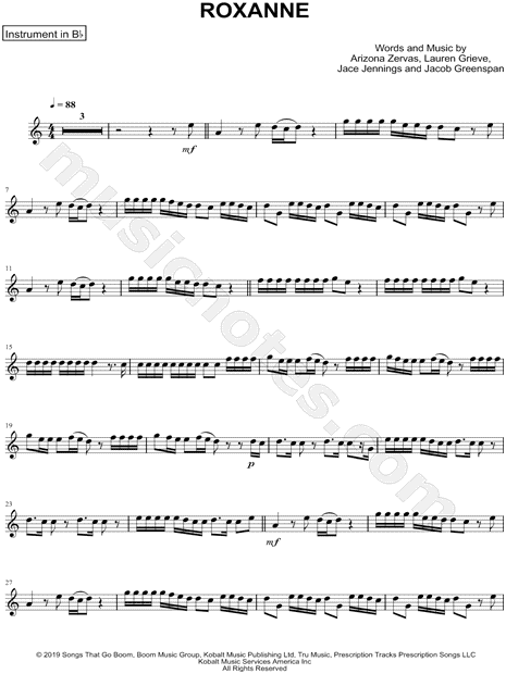 Collection: ROXANNE - Bb Instrument & Piano