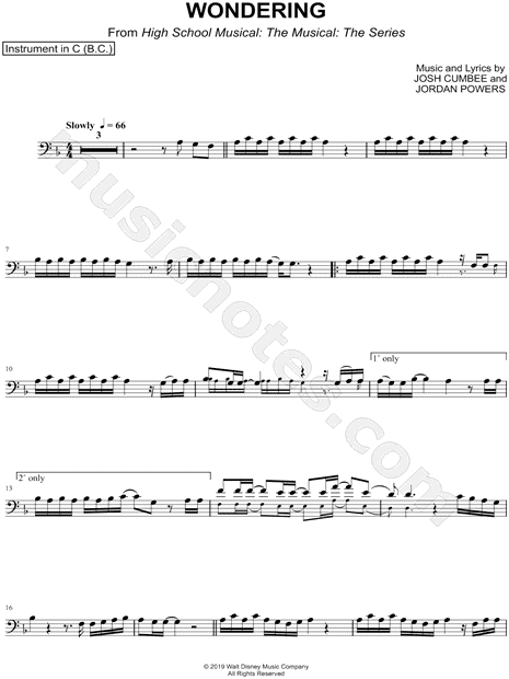 Collection: Wondering - Bass Clef Instrument & Piano