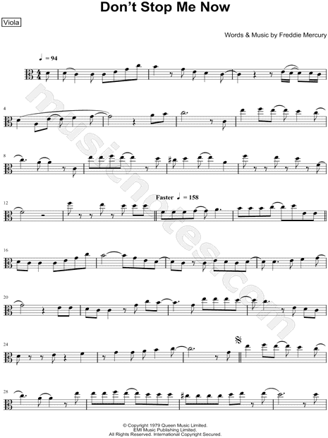 Collection: Don't Stop Me Now - Viola & Piano