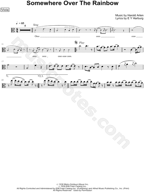 Collection: Over the Rainbow - Viola & Piano