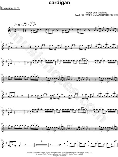 Collection: cardigan - Eb Instrument & Piano