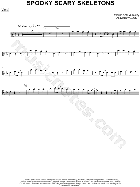 Collection: Spooky Scary Skeletons - Viola & Piano