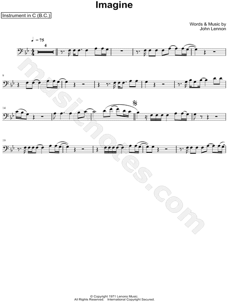 Collection: Imagine - Bass Clef Instrument & Piano