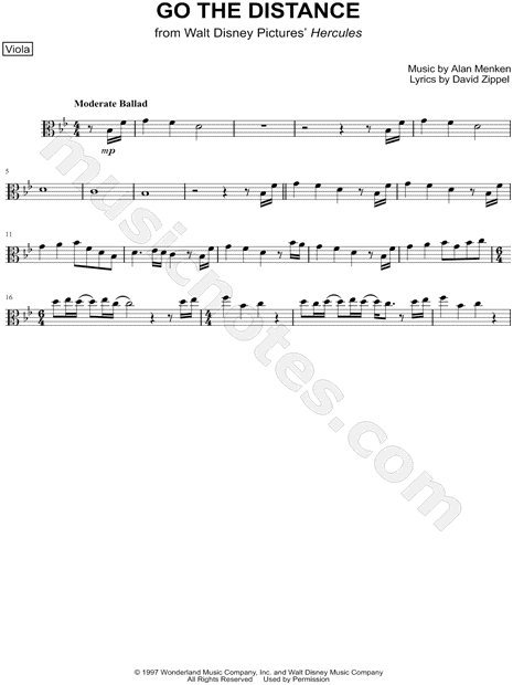 Collection: Go the Distance - Viola & Piano