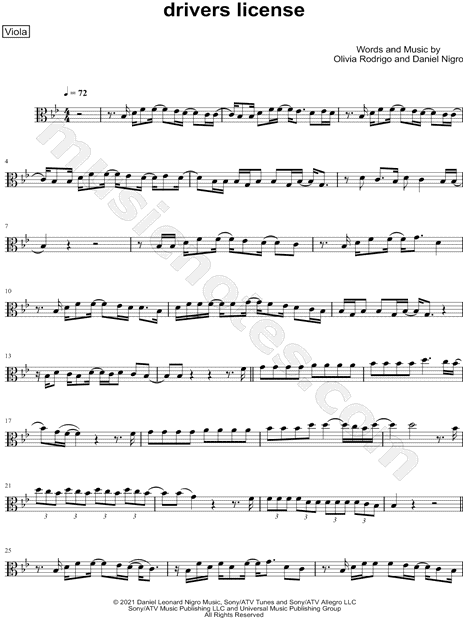 Collection: drivers license - Viola & Piano