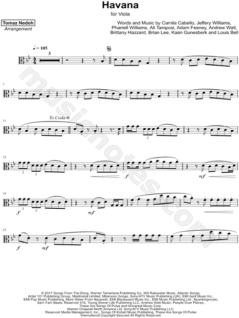 Collection: Havana - Viola & Piano