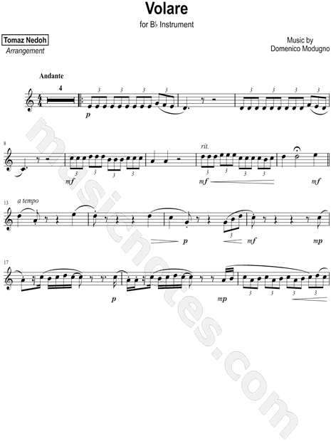 Collection: Volare - Bb Instrument & Piano