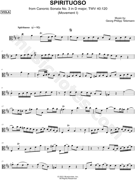 Collection: Canonic Sonata No. 3, TWV 40: 120