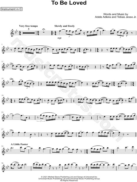 Collection: To Be Loved - C Instrument & Piano